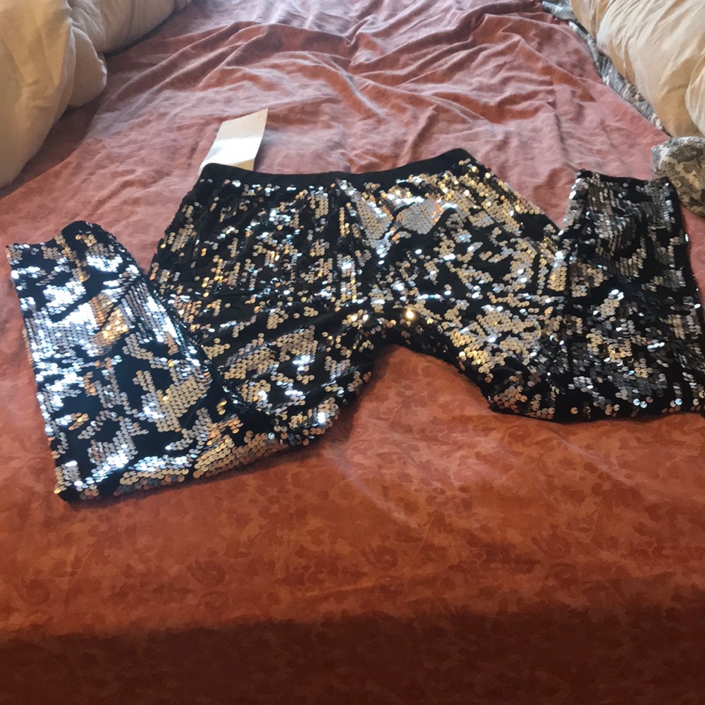 Sequin Velvet leggings